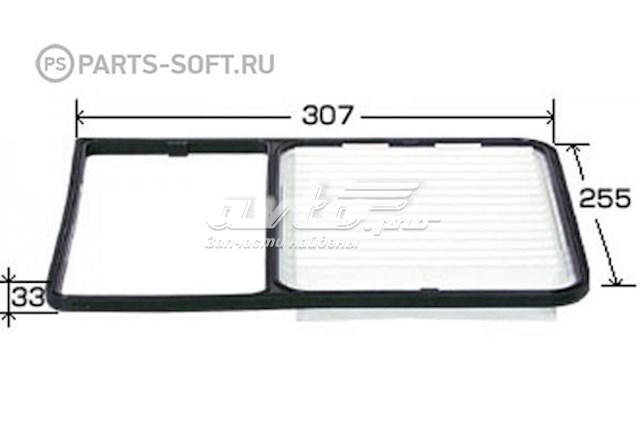 Filtro de aire A1016 JS Asakashi