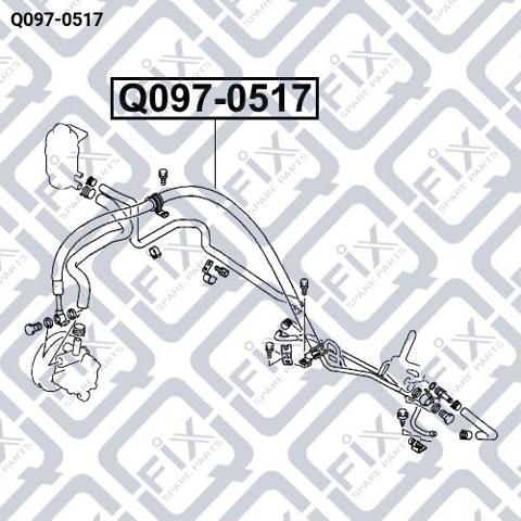 Comprar Q0970517 Q-fix Manguera de alta presion de direccion, hidráulica