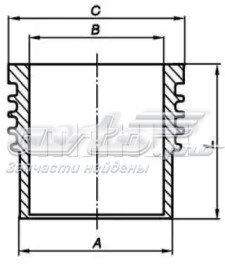Camisa del cilindro Mahle Original 213WT0300