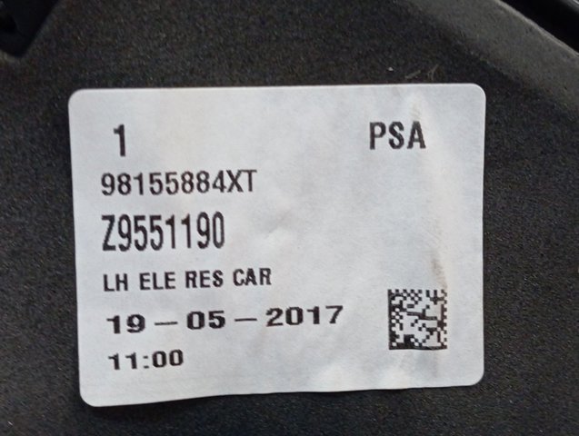 Espejo de retrovisor izquierdo 98155884XT Peugeot/Citroen