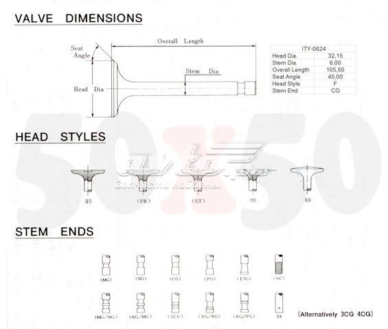 137110L020 Toyota válvula de admisión