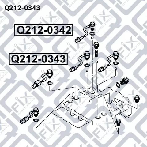 Q212-0343 Q-fix sensor de caja de transferencia, tracción total