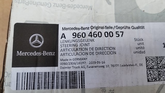 Cruceta de la columna de dirección Mercedes A9604600057