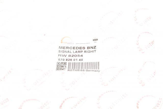 Reflector delantero derecho Rotweiss RW82054
