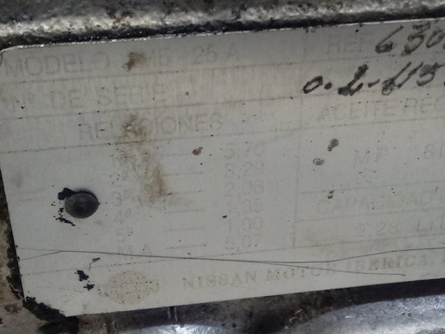Caja de cambios M525A Nissan/Infiniti