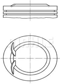 Pistón Mahle Original 028PI00125000