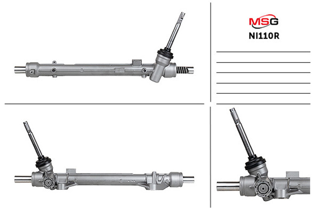 Cremallera de dirección NI110R MSG Rebuilding