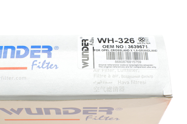 El filtro de aire Wunder WH326 precio, desde 7,74 EUR