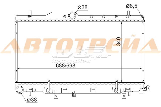 SB0005 SAT radiador refrigeración del motor