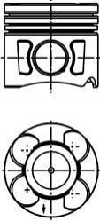 41289620 Kolbenschmidt pistón completo para 1 cilindro, cota de reparación + 0,60 mm