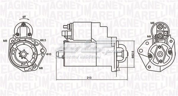 Motor de arranque MAGNETI MARELLI 63720880010