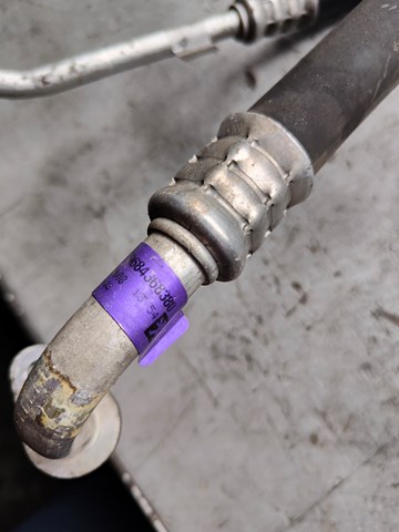 Manguera de aire acondicionado, del evaporador trasero al compresor Peugeot/Citroen 9684368380