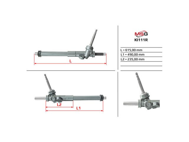 KI111R MSG Rebuilding cremallera de dirección