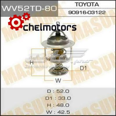 WV52TD80 Masuma termostato, refrigerante