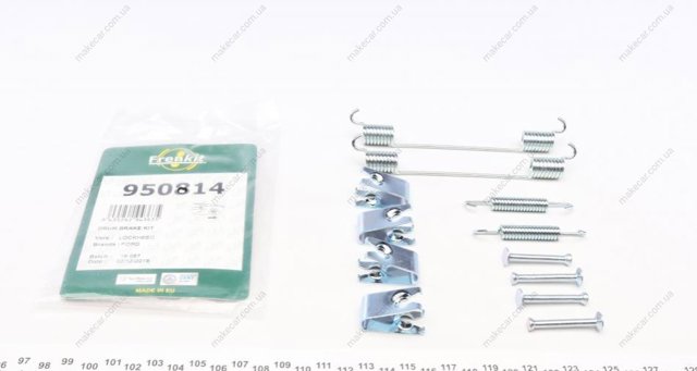 950814 Frenkit kit de montaje, zapatas de freno traseras