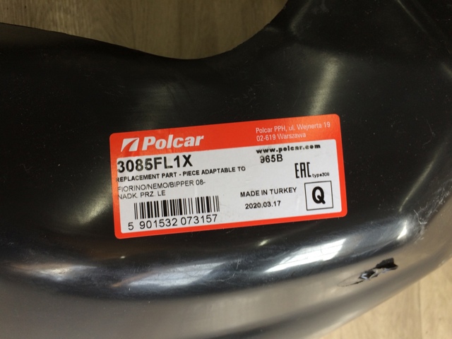 Guardabarros interior derecho, aleta delantera Polcar 3085FL1X precio, desde 28,16 EUR