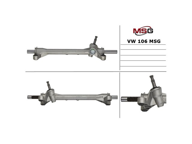 Guardapolvo de dirección izquierdo (cremallera) VW104DUSTER MSG