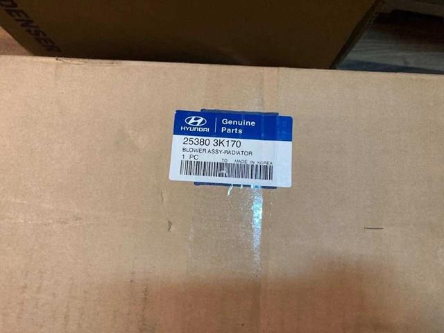 253803K170 Hyundai/Kia difusor de radiador, ventilador de refrigeración, condensador del aire acondicionado, completo con motor y rodete