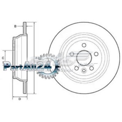 BG4656C Delphi disco de freno trasero