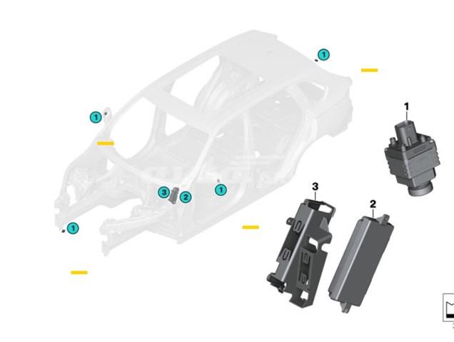 66539388797 BMW cámara marcha atrás, auxiliar aparcamiento