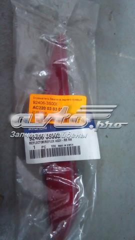 924063S000 Hyundai/Kia reflector, parachoques trasero, derecho