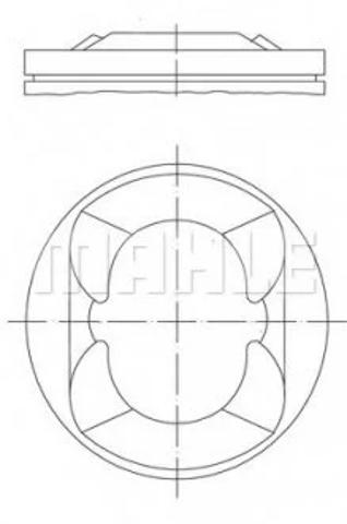 081PI00110000 Mahle Original Pistón para cilindro
