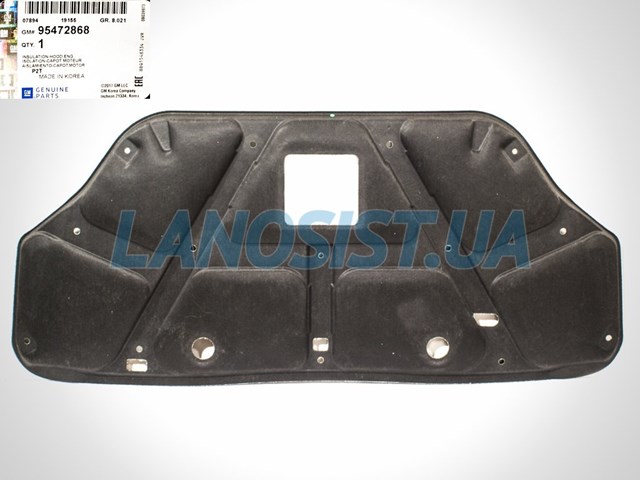 Insonorizante de motor Chevrolet Aveo II sedán (T250, T255) (2005 - 2011) precio, desde 128,89 USD