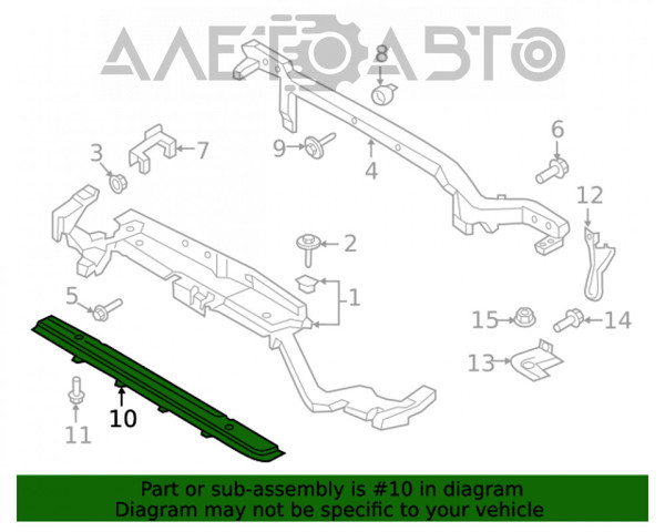 Comprar FP2827201 FPS Soporte inferior del radiador (panel de montaje de faros)