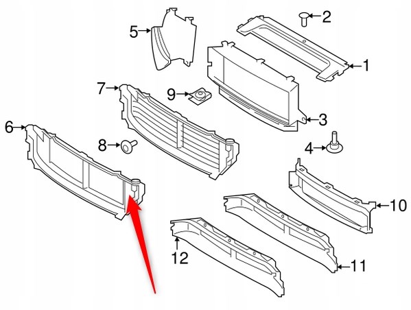 Deflector de aire superior del radiador Volvo 31455462 precio, desde 195,59 EUR