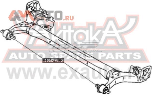 0401Z30R Asva suspensión, cuerpo del eje trasero