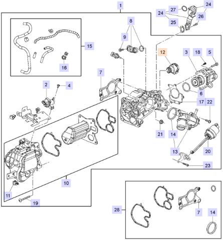 Comprar 55572972 General Motors Tubo del sistema de recirculación de gases de escape EGR
