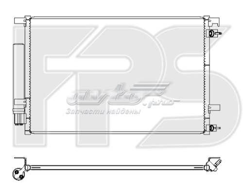 YJ699 Ford condensador aire acondicionado