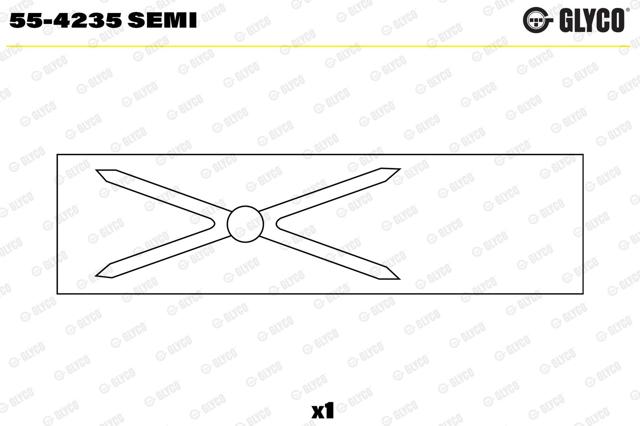 554235SEMI Glyco Buje de biela