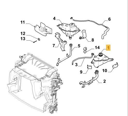 50532261 Fiat/Alfa/Lancia botella de refrigeración