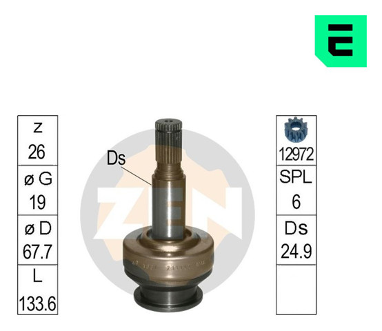 ZN1661 ZEN Bendix motor de arranque