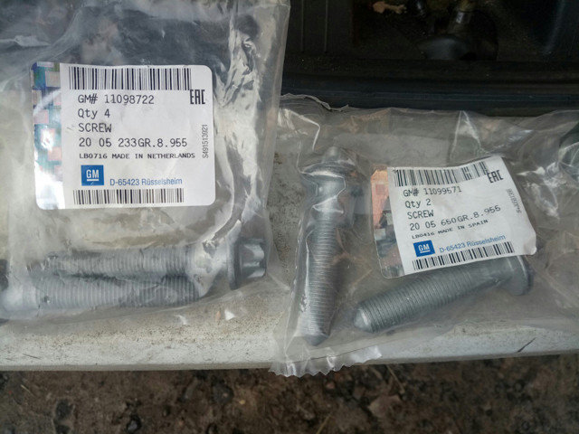 11098721 General Motors Tornillo de montaje del amortiguador trasero