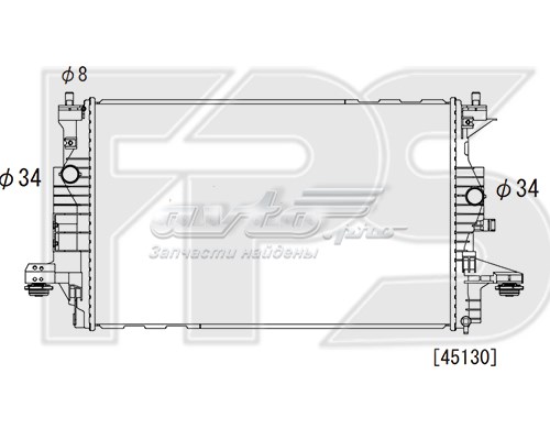 FP 17 A556-KY Koyorad radiador refrigeración del motor