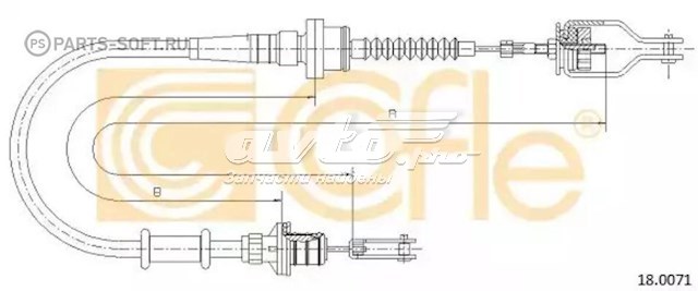 18.0071 Cofle cable de embrague