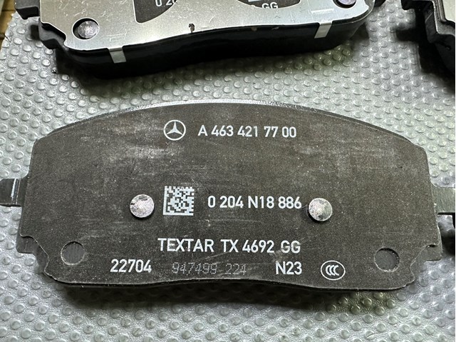 A0004203905 Mercedes Pastillas delanteras