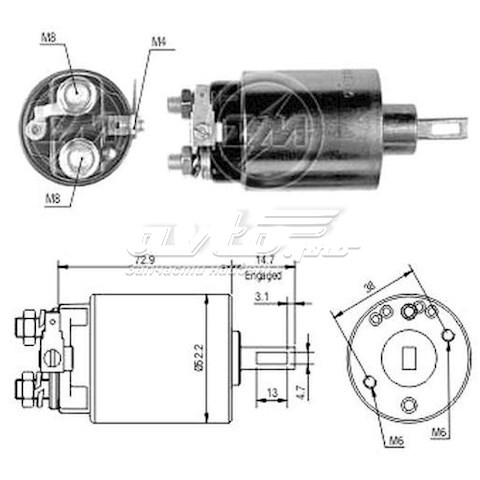 S114303 Hitachi motor de arranque