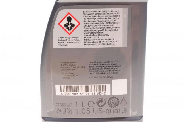 Comprar 000989690511ADNE Mercedes Aceite caja de cambios