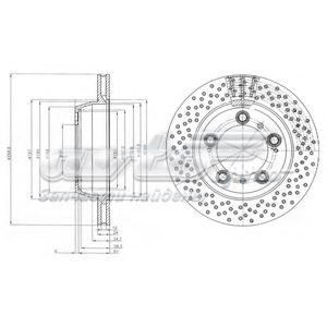 Disco de freno trasero DELPHI BG4151