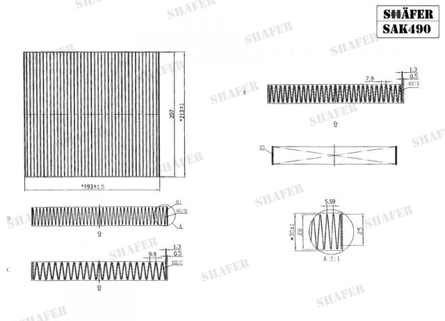 Comprar SAK490 Shafer Filtro de aire del habitáculo