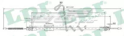 C0293B LPR cable de freno de mano trasero derecho