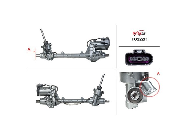 FO422.NL00.R MSG cremallera de dirección