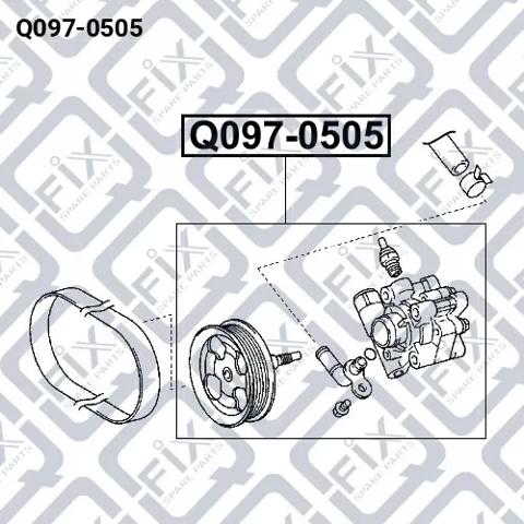 Q0970505 Q-fix Bomba hidráulica de dirección