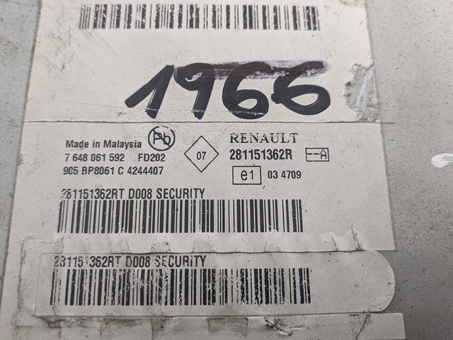 Radio 281151362R Renault (RVI)
