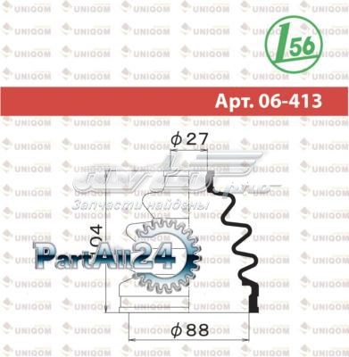 06413 Maruichi-156 Fuelle transmisión delantero exterior