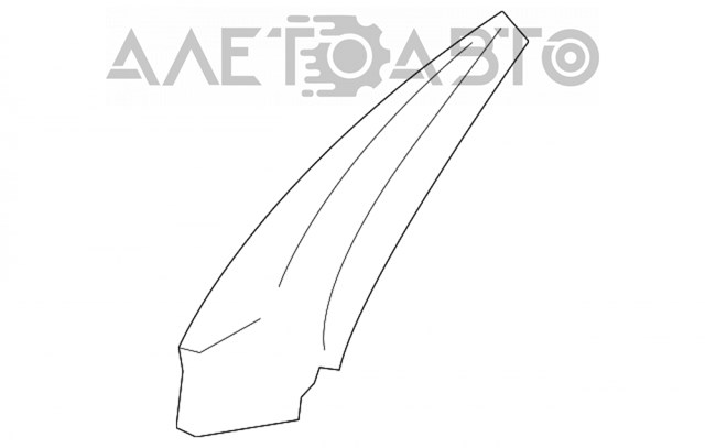 Rejilla de limpiaparabrisas derecha para Mazda CX-5 (KE)
