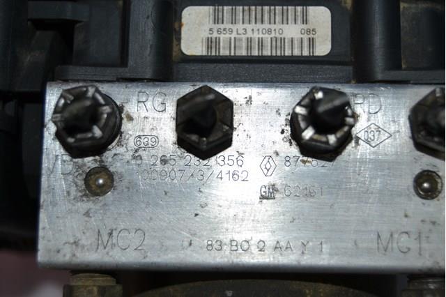 Bloque hidráulico ABS Renault (RVI) 0265232356 precio, desde 123,42 EUR